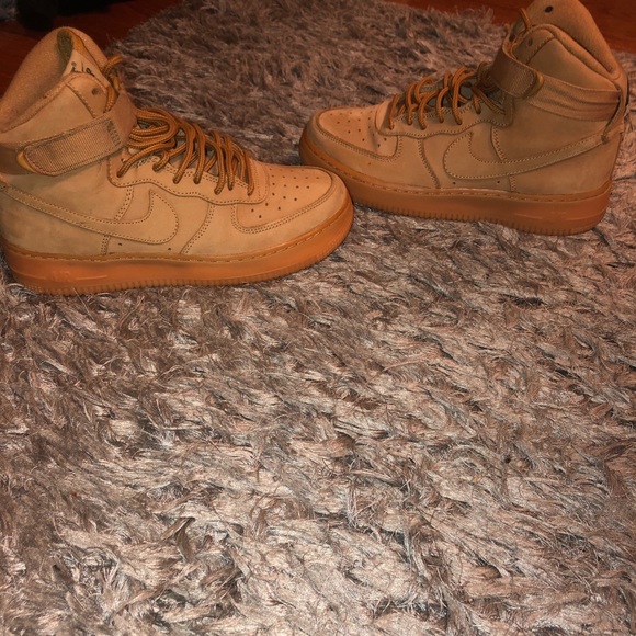 Wheat High Top Air Forces - Picture 3 of 7